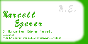 marcell egerer business card